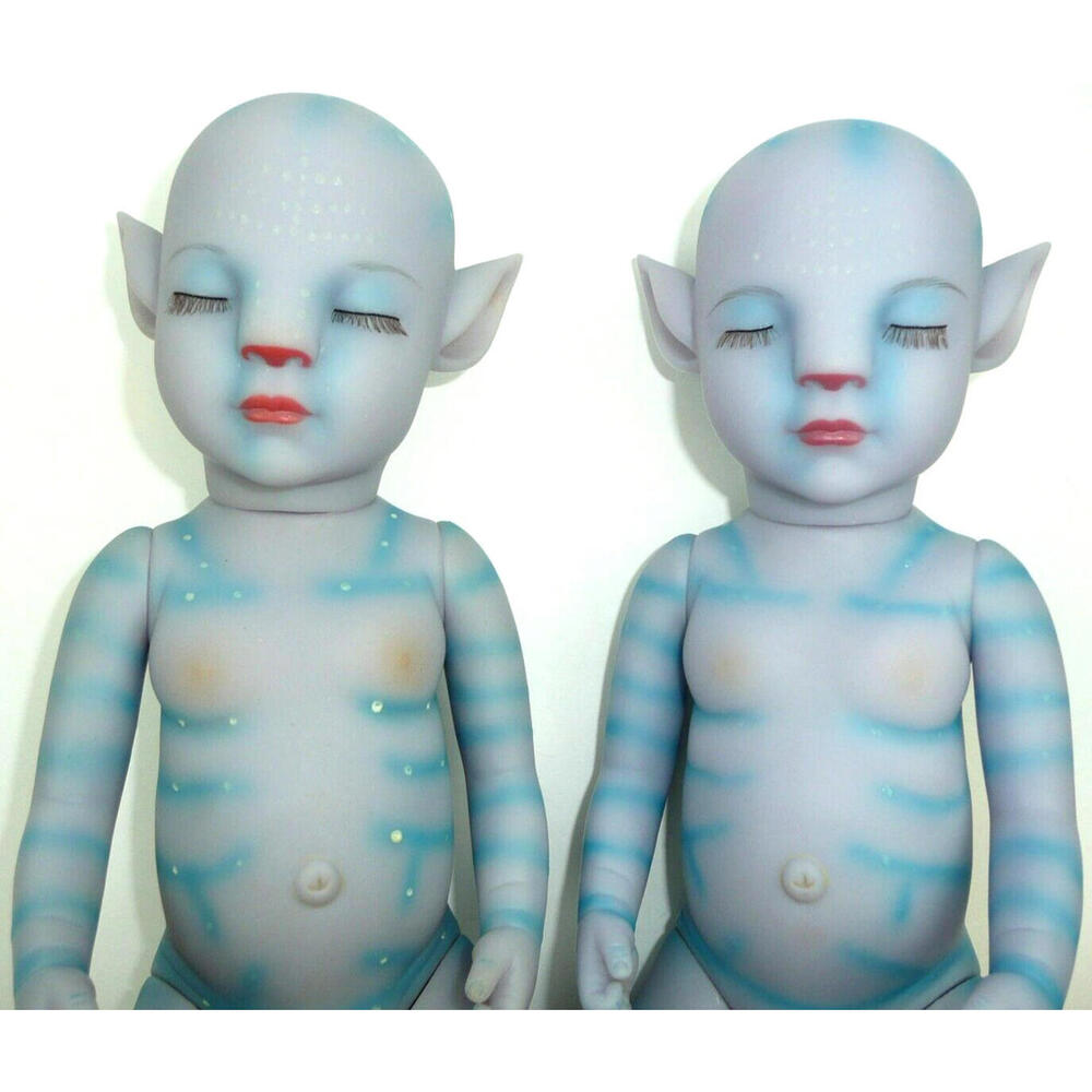 Avatar Na'vi Art Doll Lot Hoomai Designer Baby Boys Limited Edition Glow Dark